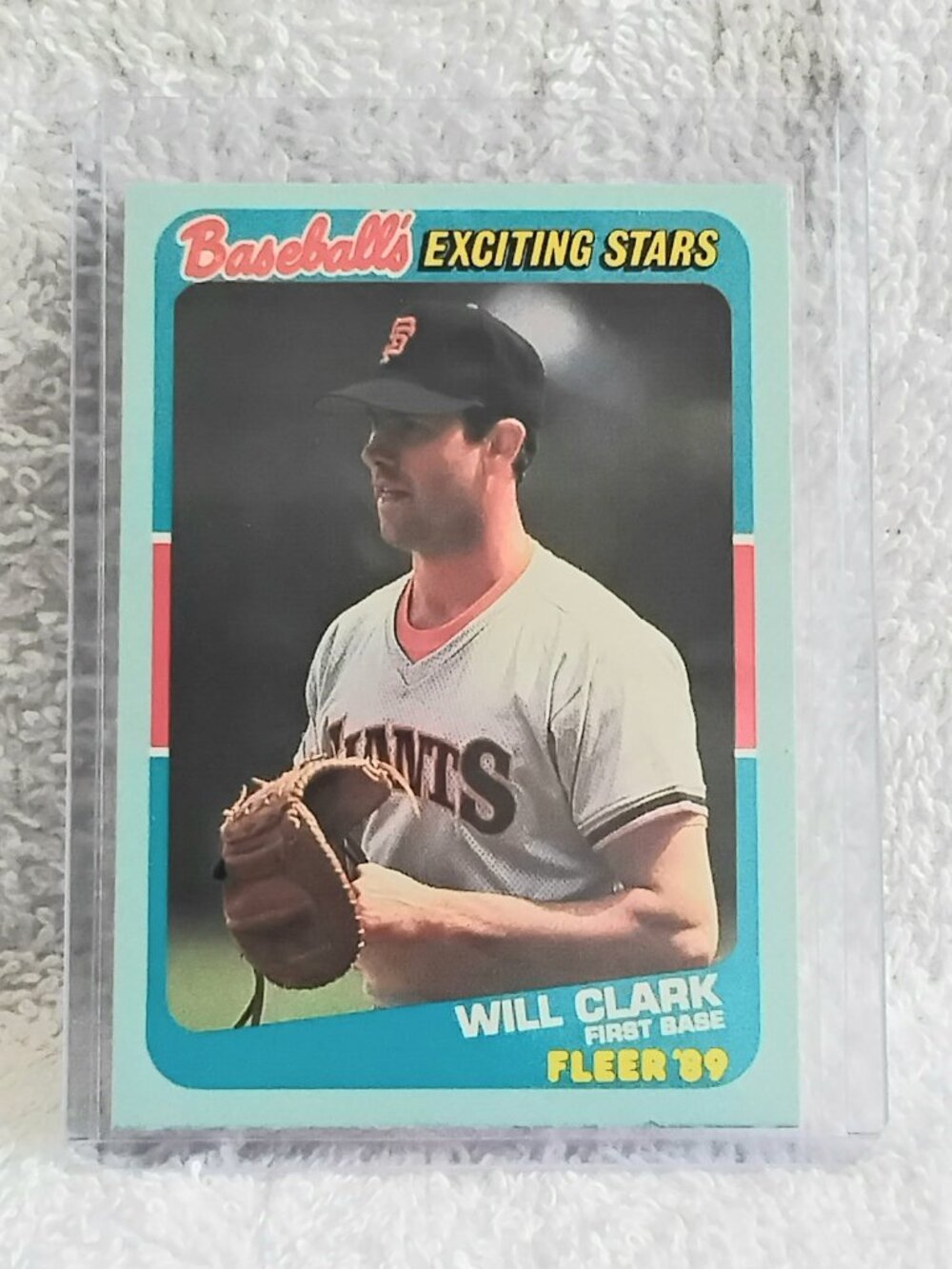 5/$20 Mint 1989 Fleer Will Clark Baseball's Exciting Stars MLB Card 5!!